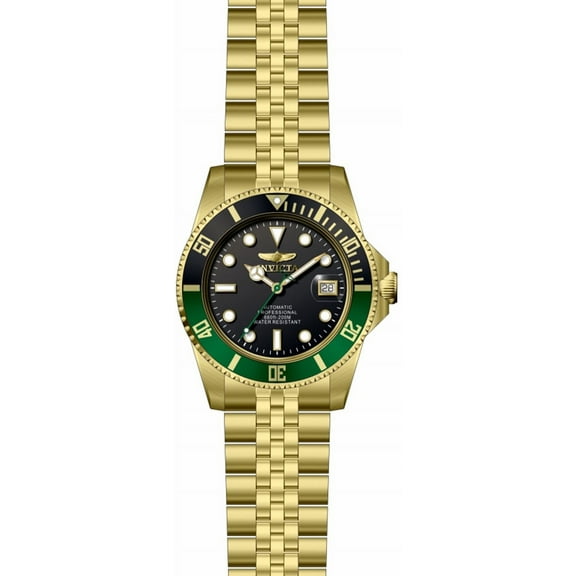 Invicta Men's Pro Diver Automatic 200m Gold Tone Stainless Steel Watch 29184