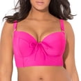 thumbnail image 4 of Women's Smart and Sexy SA625 Longline Underwire Bikini Swim Top (Fuschia Sizzle 40D), 4 of 4