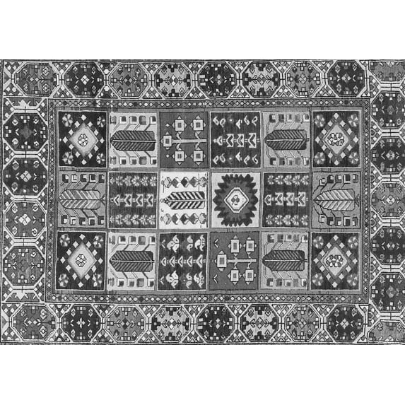 Ahgly Company Indoor Rectangle Persian Gray Traditional Area Rugs, 2' x 5'