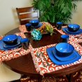 thumbnail image 5 of Gibson Modern Sheik Blue Square 16-piece Dinnerware Set, 5 of 5