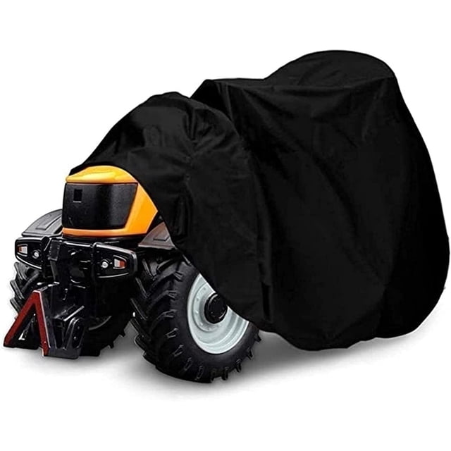 Lawn Mower Waterproof Cover, Oxford Cloth, Uv Resistant, Lawn Tractor Protective Cover, Riding Mower, Protective Bag (Color : Black, Size : S)