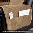 thumbnail image 2 of STONECREST Housse Matelassée Réversible en Velours pour Fauteuil Inclinable, Protecteur de Meubles Imperméable et Lavable pour Chiens, Enfants (Camel/Khaki, Fauteuil Inclinable 23), 2 of 2