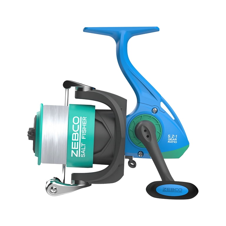blue green fishing spinning reel Spyn 40 Salt Fisher 6'6