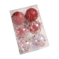 thumbnail image 2 of Newxiaaa Shatterproof Christmas Ball Ornaments, Transparent Plastic Balls Transparent Acrylic Hollow Ball Christmas Balls Baubles Party Tree Decorations, for Small Tree (Red), 2 of 6