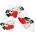 thumbnail image 2 of Coolnut 13"x70" Table Runner, Dog with Red Heart Washable Table Cloth Runner for Holiday Home Wedding Table Top Decoration, 2 of 5