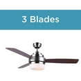 thumbnail image 5 of BLACK+DECKER BCF5262R 52-Inch 3-Bladed Remote Controllable Brushed Nickel Ceiling Fan with Reversible Blades, 5 of 6