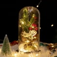 thumbnail image 3 of Glass Dome Christmas Plants Christmas Decorations Glass Dome Christmas Pine branch with Lights -C, 3 of 5