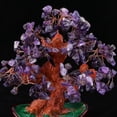 thumbnail image 4 of Feng Shui Árbol de Dinero Piedra Cristal Decoración de Oficina Estanterías Restaurante Artesanía Púrpura Baoblaze Crystal Money Tree Home Decor, 4 of 8