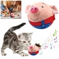 thumbnail image 5 of Interactive Dog Toys, Remote Control Dog Toy, Rechargeable Motion Activated Dog Toy, Moving Dog Toys for Large Dogs, Talking Squeaky Music Active Moving Pet Plush Toy to Keep Them Busy (Red Pig), 5 of 7