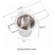 thumbnail image 4 of Paquete de 2 coladores de té, cesta de infusión de té de acero inoxidable sentada en tazas, infusores de té Evmliy para té suelto, difusor de té de malla fina, 4 of 5