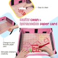 thumbnail image 5 of Bandeja de viaje para niños (rosa), bandeja para automóvil apoyada sobre tablero de pintura lavable, juguete multifuncional, bandeja extraíble, 5 of 5