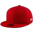 thumbnail image 1 of Gorra New Era Blank Custom 59FIFTY ajustada con pico plano rojo, 1 of 4