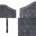 thumbnail image 3 of Mid-Rise Upholstered Headboard - Diamond Tufted - Adjustable Height - Easy Assembly Full Size，grey, 3 of 5