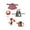 G, variant on 3 Sets Mini Desk Goose Outfits 7 Inches Mini Desk Goose Clothes with Cute Felt Hat Necklace Dresses and Sunglasses for Magnetic Porch Geese Key Holder Decor Gifts