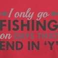 thumbnail image 3 of CafePress - I Only Go Fishing T Shirt - Men's Classic Graphic Cotton T-Shirt, 3 of 4