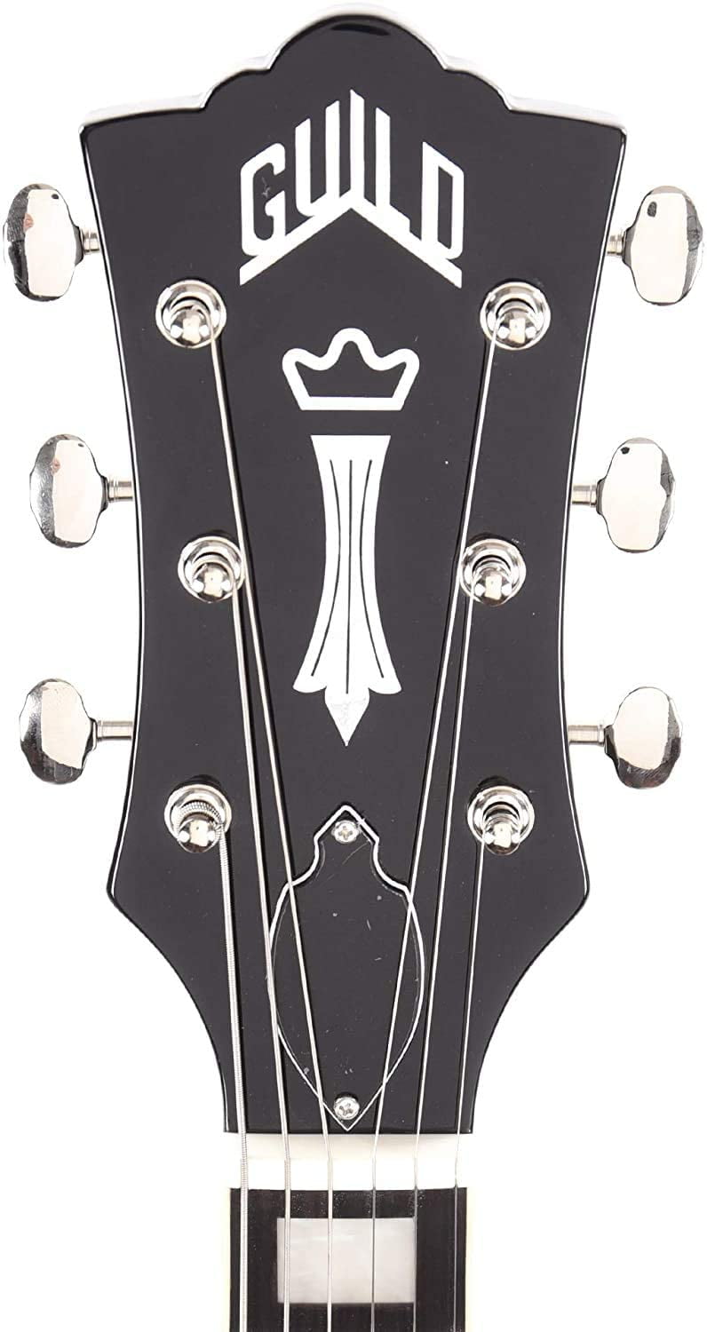 Guild Newark St Collection Aristocrat HH Electric Guitar in Trans Black Burst