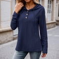 thumbnail image 2 of EDFBUYKRS Long Sleeve Shirts for Women Fall V Neck Knit Blouses Dressy Casual Tunic Tops Ladies Work Clothes S, 2 of 5