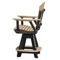 thumbnail image 5 of Bed Bath & Beyond OS Home and Office 5 Piece Round Counter Height Dining Set Amish Resin Cedar/Black, 5 of 8