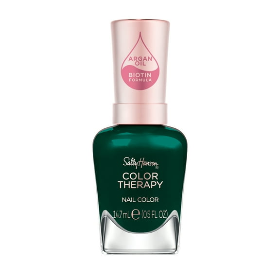 Sally Hansen Color Therapy Nail Polish, Serene Green, Bliss Collection, 0.5 oz, Argan Oil Formula