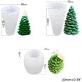 thumbnail image 2 of Molde de silicona para árbol de Navidad, moldes para pasteles con forma de fruta de pino, vela hecha a mano DIY Fokelyi JQWJ409, 2 of 2