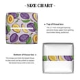 thumbnail image 5 of KLL Plum Print Tissue Box Cover,Leather Tissue Holder Square Facial Tissue Case Facial Paper Organizer Dispenser for Bathroom, Vanity Countertop, 5 of 7