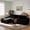 Black, variant on HipyMo 105" Sectional Couches for Living Room Corduroy Cloud Couch Sofa with L-Shape Upholstered Boneless Couchs Modern Modular Sectional Couch with Chaise (Left Facing Chaise 2Seaters, Black)