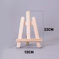 thumbnail image 1 of Mini caballete de madera de escritorio para niños, pequeño caballete plegable para óleo, caballete de mesa, trípode, 1 of 5