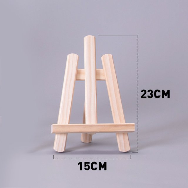 Mini caballete de madera de escritorio para niños, pequeño caballete plegable para óleo, caballete de mesa, trípode