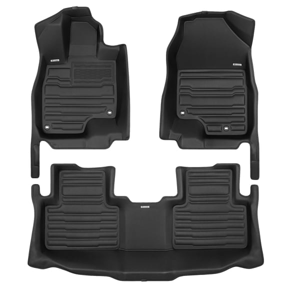 TuxMat - For Acura RDX 2019-2026 Models - Custom Car Mats - Maximum Coverage, All Weather, Laser Measured - This Full Set Includes 1st and 2nd Rows