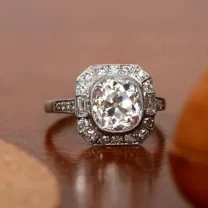 2.25CT Round Cut Lab Created Diamond Women's Ring 14K White Gold Plated