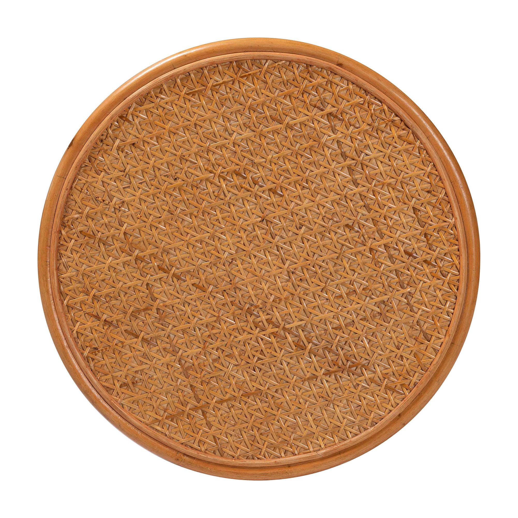 bali & pari Eldon Boho End Table, Large, Light Honey