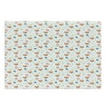 thumbnail image 1 of Fox Cutting Board, Repetitive Pattern with Animal Head Hearts and Colorful Flowers Nature Themed, Decorative Tempered Glass Cutting and Serving Board, in 3 Sizes, by Ambesonne, 1 of 2