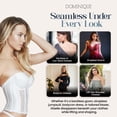 thumbnail image 5 of Dominique Giselle Strapless Lace Longline Bra – Low Back, Contour Cups, Curve-Slimming Fit, (#8740) – Lingerie for Women, 5 of 6