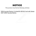 thumbnail image 2 of Transit Auto Rear Disc Brake Caliper Rotors and Semi-Metallic Pads Kit for Car Hyundai Elantra KC8-100469P, 2 of 11
