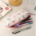thumbnail image 4 of AFACUHX 3PC Pencil Pouch Cute Bow Design with Zipper Large Capacity Pencil Bag Pencil Case Soft Lightweight Travel Makeup Pouch Organizer, 4 of 8