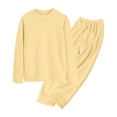 thumbnail image 1 of Ensembles de Pyjama pour Femmes Pyjama Uni pour Femmes Automne et Hiver Doux Demi-Polaire Plus Molleton Chaud Ensemble de Vêtements de Maison Haut de Gamme pour Femmes Pyjamas, 1 of 8