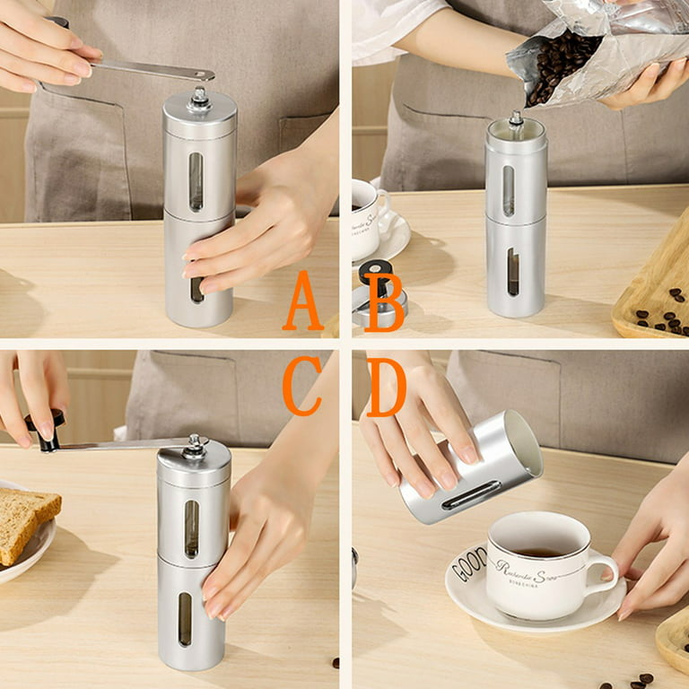 Stainless Steel Manual Coffee Grinder, 40g Portable Mill