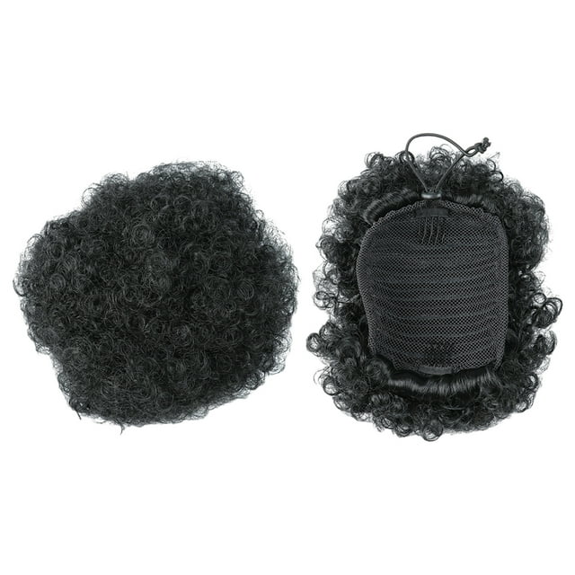 Extensión de cabello Qarigey Up Wraps sintético estilo peinados Afro P9 1B