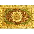 thumbnail image 1 of Ahgly Company Indoor Rectangle Abstract Yellow Modern Area Rugs, 2' x 5', 1 of 4