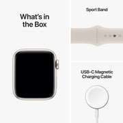 Restored Apple Watch SE (2nd Gen) GPS 40mm Starlight Aluminum Case with Starlight Sport Band - M/L