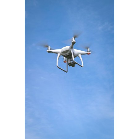Canvas Print Helicopter Unmanned Aerial Photography Drone Camera Stretched Canvas 10 x