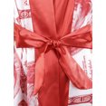 thumbnail image 6 of Dewadbow Women Satin Silk Robes Trendy Long Sleeve Silky Bathrobe Sleepwear, 6 of 6