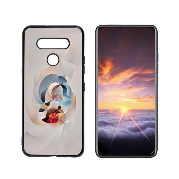Abstract-Art-14 Phone Case, Degined for LG Q51 Case Men Women, Flexible Silicone Shockproof Case for LG Q51