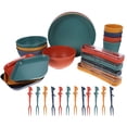 thumbnail image 1 of 1 Set of Safe Wheat Straw Tableware Reusable Portable Home Tableware Durable Camping Tableware, 1 of 8