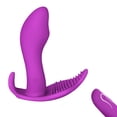 thumbnail image 1 of Vibrador de control remoto para bragas, 10 modos de vibración Estimulación Control remoto Estimulador sexual impermeable para mujeres, Succionador de forma para mujeres Juguete Lenguas sexuales Silenc, 1 of 6
