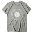 thumbnail image 1 of Gibobby Camisa De Invierno Mangas T camisa Mujeres Loose Tops Short Casual Blouse O cuello Impresión Mujer Blouse（Gris， S), 1 of 5