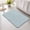 Blue, variant on Light Blue Solid Non Slip Bathroom Mat, Minimalist Cloth Pale Sky Blue Linen Texture Rustic Absorbent Bath Mat Rubber Backed Quick Dry Doormat Fit Under Door for Bathtub Shower Sink Kitchen 16"x24"