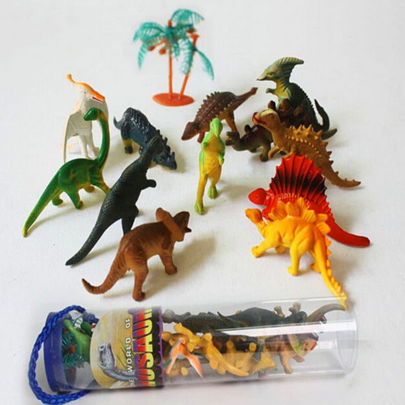 12PCS/lot Play Model Toys Mini Dinosaur Plastic Jurassic Children Kids Gift New 