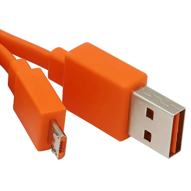 Loodgieter sector Kansen USB Fast Power Charging Charger Cable Cord Compatible with for JBL Wireless  Bluetooth Speaker Earphone Headphone - 3.3FT & Orange - Walmart.com