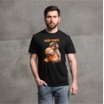 thumbnail image 4 of cute monkey vital Japan Zoo baby monkey T-shirt baby punch monkey meme tee shirt (3X-Large Navy Blue), 4 of 6